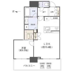 グランドメゾン新梅田タワー THE CLUB RESIDENCE【27階】の間取り