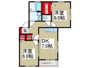 グレ-スメゾン【1階】の間取り