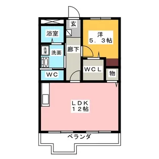 新守マンション【3階】の間取り