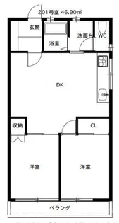 山口マンション【2階】の間取り
