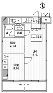 アーデン芝公園【15階】の間取り