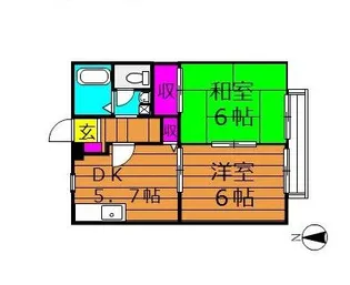 ソレジオ・ヨシダ【1階】の間取り