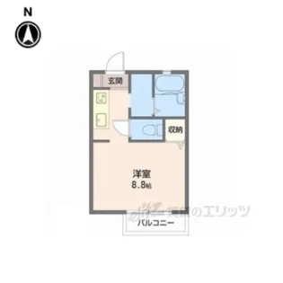 メゾン・エス・クレール【1階】の間取り
