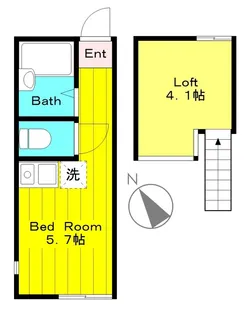 アルファ生田2号棟【1階】の間取り