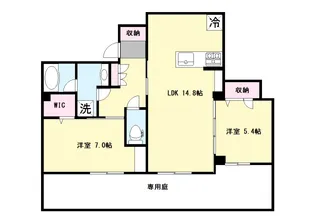 レ・リアン【1階】の間取り