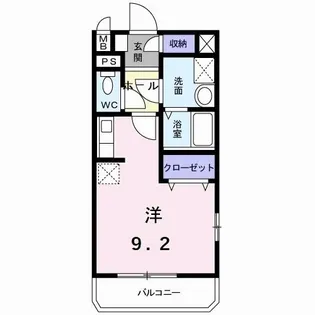ティーフ山ノ手【1階】の間取り