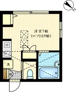 ウインズ浜川崎【2階】の間取り