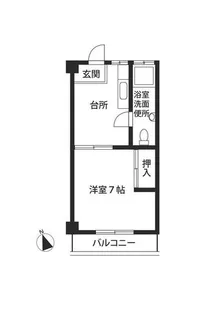 文蔵ハイツ【2階】の間取り