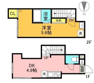 SOLUNA CRACIA SOSHIGAYA【2階】の間取り