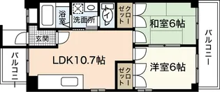 フリーダム舟入本町【9階】の間取り