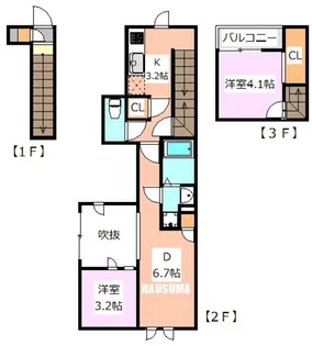 CB王子ルシエル【2階】の間取り