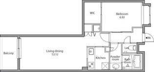 レジディア祐天寺【6階】の間取り