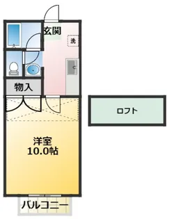リセ 野田【2階】の間取り