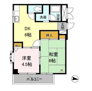 ルミエール宮崎台【2階】の間取り