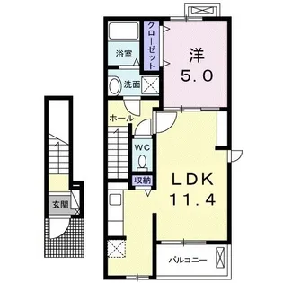 オルレア【2階】の間取り