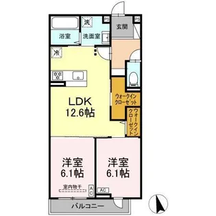 ヒロ・ブランシェ【1階】の間取り