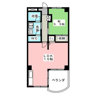コーポラス亀の井【2階】の間取り