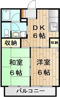 キャッスル モトヤマ【1階】の間取り