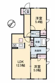 プロヌーブ生野原 B棟【1階】の間取り