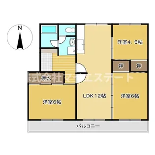 松高マンションA【2階】の間取り
