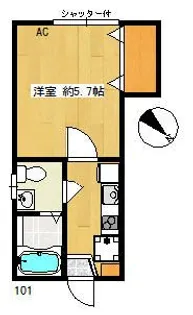 リンナン目白【1階】の間取り