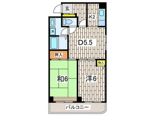 メゾンNサハラ【3階】の間取り