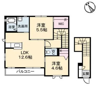 ピュアハーモニー B棟【2階】の間取り