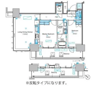 パークアクシス豊洲キャナル【6階】の間取り