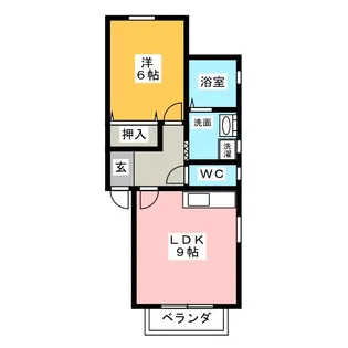 エースメゾン【2階】の間取り