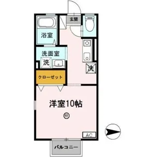 ルミエールA【1階】の間取り