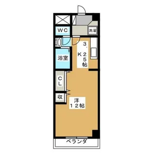 セントラル参番館【2階】の間取り