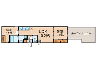 Green terrace代沢【3階】の間取り