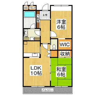 アディナス武蔵浦和【4階】の間取り