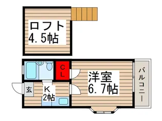 サニ-ハイツ【2階】の間取り