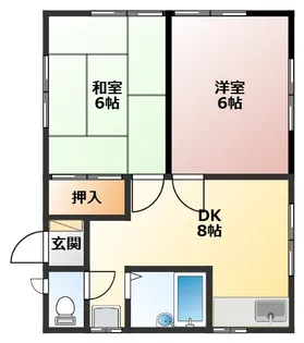 野口アパート【2階】の間取り