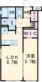 プレール・ドゥーク中野上高田【1階】の間取り