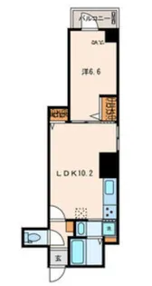 ゼクスShirokane【3階】の間取り