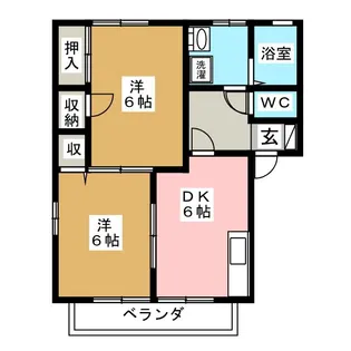 エネリスB【2階】の間取り
