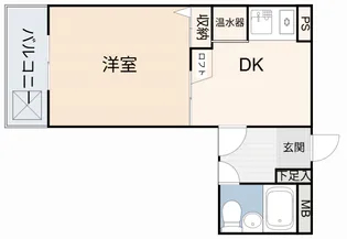 コンセール東ヶ丘【3階】の間取り