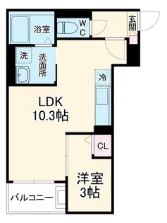 Jack higashiomiyaI【1階】の間取り