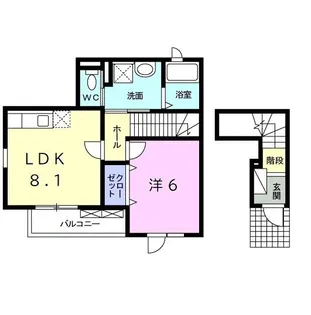 ドゥーム メルンカ【2階】の間取り