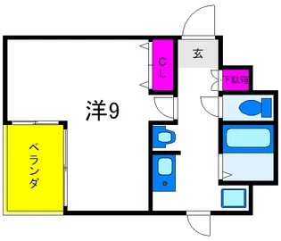 クレール新大阪【2階】の間取り