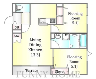 ヴァーチェ桜ヶ丘【1階】の間取り