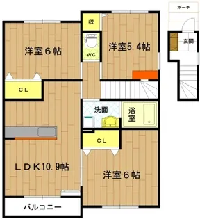 らべんだあ A棟【2階】の間取り