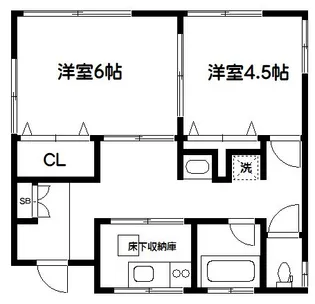 井上荘B【1階】の間取り