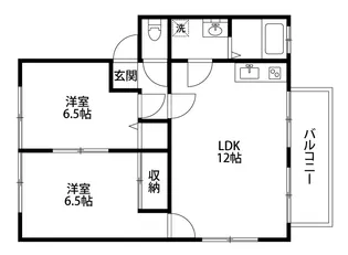 ヴィラ信濃【2階】の間取り
