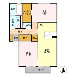 グラン・ジュテ A【2階】の間取り