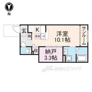 カルムデアイ【1階】の間取り