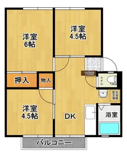 ドミール山口【2階】の間取り