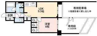 クリオ恵比寿弐番館【1階】の間取り